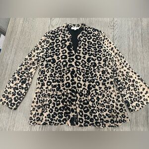JB by Julie Brown Leopard Print Blouse